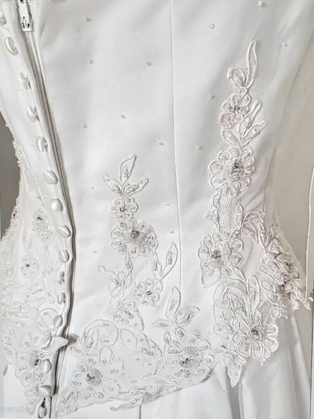 Anjolique Gorgeous White Boutique Gown Dress w/ Long Train - Picture 9 of 17